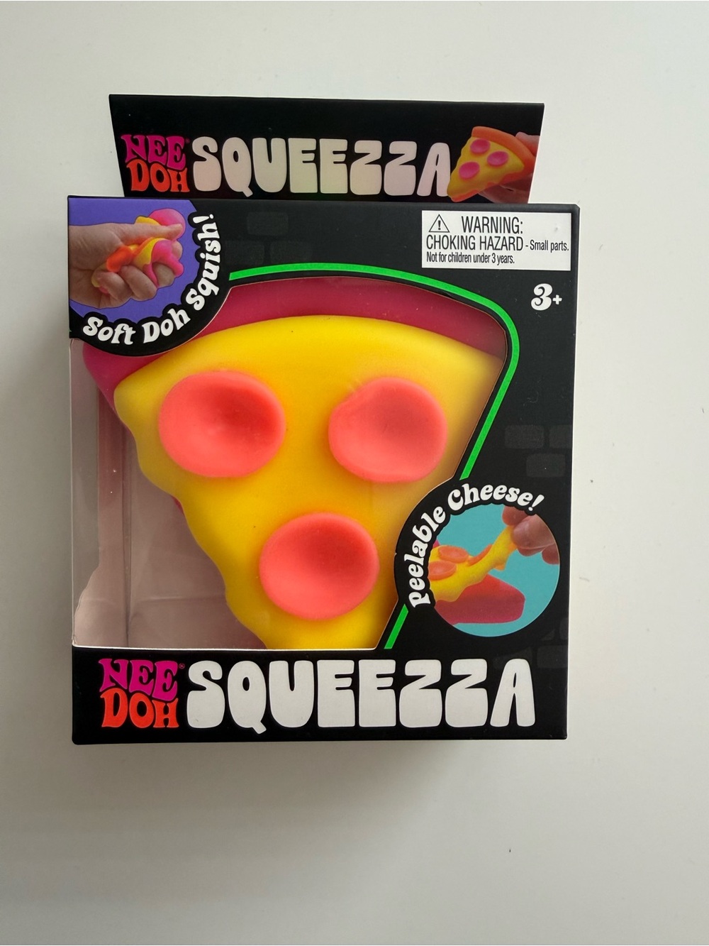 NeeDoh Squeezza Pizza Slice Squishy Toy